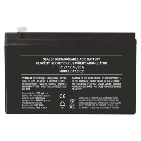 EMOS Ólomakkumulátor 12V 7.2Ah