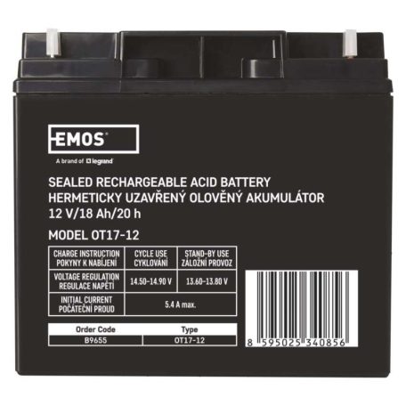 EMOS Ólomakkumulátor 12V 18Ah