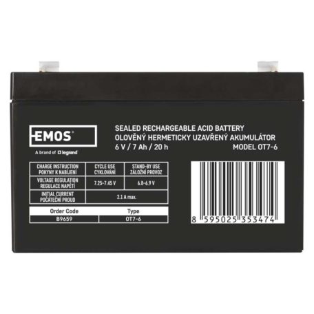 EMOS Ólomakkumulátor 6V 7Ah