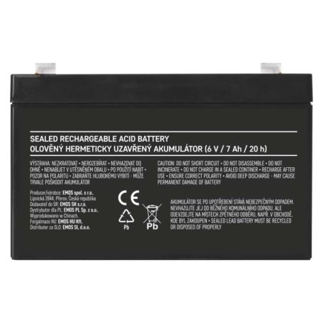 EMOS Ólomakkumulátor 6V 7Ah