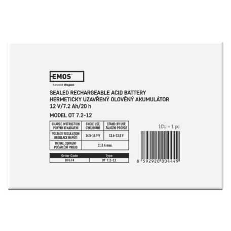 EMOS Ólomakkumulátor 12V 7.2Ah