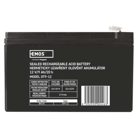 EMOS Ólomakkumulátor 12V 9Ah