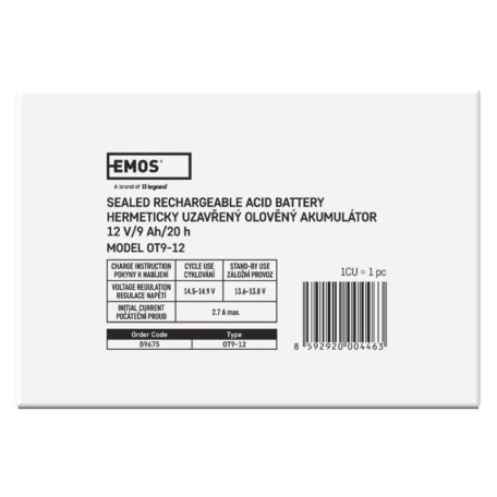EMOS Ólomakkumulátor 12V 9Ah