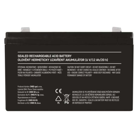 EMOS Ólomakkumulátor 6V 12Ah