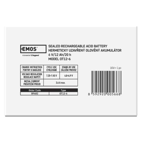 EMOS Ólomakkumulátor 6V 12Ah