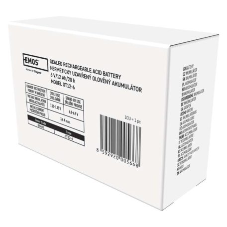 EMOS Ólomakkumulátor 6V 12Ah
