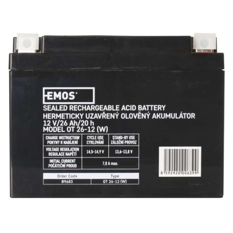 EMOS Ólomakkumulátor 12V 26Ah