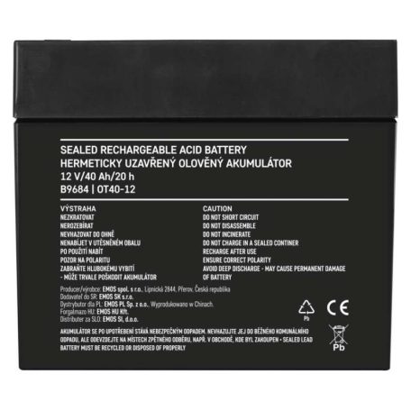 EMOS Ólomakkumulátor 12V 40Ah