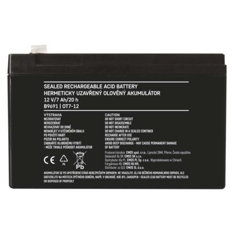 EMOS Ólomakkumulátor 12V 7Ah