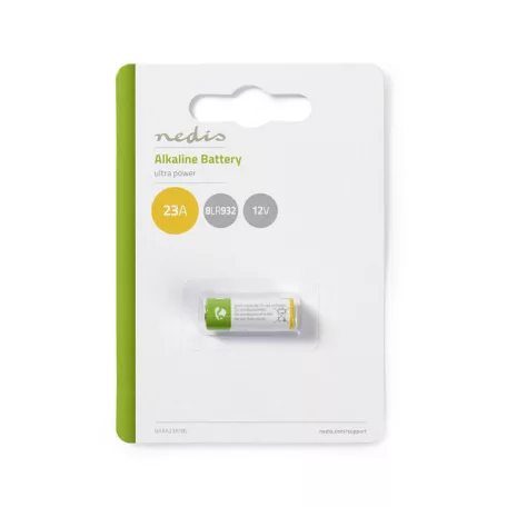 Alkáli elem 23A | 12 V DC | 1 - Buborékfólia | 8LR932 | Sárga / Zöld