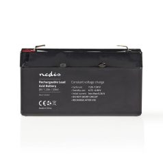   Tölthető ólom-sav akkumulátor | Ólom-sav | Újratölthető | 6 V | 1200 mAh