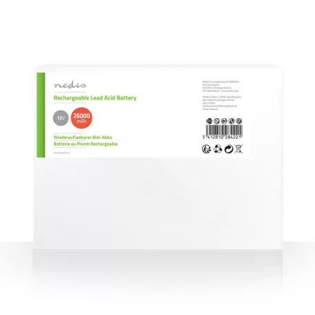 Tölthető ólom-sav akkumulátor | Ólom-sav | Újratölthető | 12 V | 26000 mAh