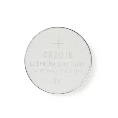   Lítium gombelem CR2016 | 3 V DC | 5 - Buborékfólia | Ezüst