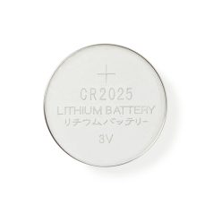   Lítium gombelem CR2025 | 3 V DC | 5 - Buborékfólia | Ezüst
