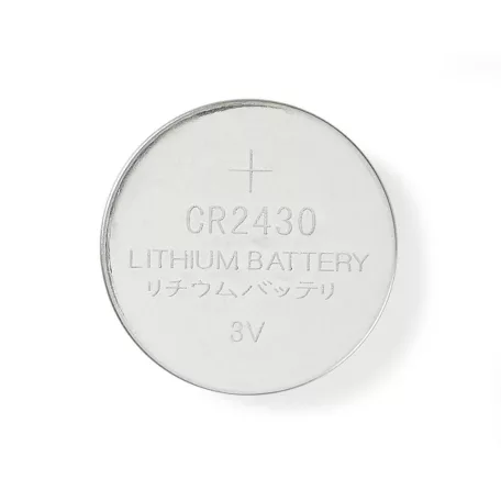 Lítium gombelem CR2430 | 3 V DC | 5 - Buborékfólia | Ezüst