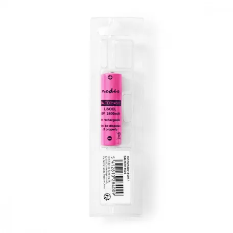 Lítium akkumulátor tionil-klorid ER14505 | 3.6 V DC | 2400 mAh | 1 - Buborékfólia | Rózsaszín