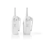 Nedis babaőr Digitális Audio Bébiőr | FHSS (Frequency-Hopping Spread Spectrum) | Tartomány: 300 m | Elemes Áramellátás / Hálózati Áramellátás | Fehér / Szürke