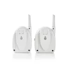 Nedis babaőr Digitális Audio Bébiőr | FHSS (Frequency-Hopping Spread Spectrum) | Tartomány: 300 m | Elemes Áramellátás / Hálózati Áramellátás | Fehér / Szürke