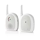Nedis babaőr Digitális Audio Bébiőr | FHSS (Frequency-Hopping Spread Spectrum) | Tartomány: 300 m | Elemes Áramellátás / Hálózati Áramellátás | Fehér / Szürke