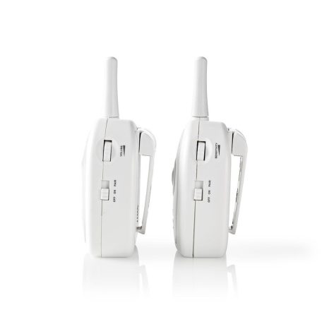 Digitális Audio Bébiőr | FHSS (Frequency-Hopping Spread Spectrum) | Tartomány: 300 m | Elemes Áramellátás / Hálózati Áramellátás | Fehér / Szürke