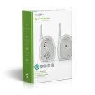 Digitális Audio Bébiőr | FHSS (Frequency-Hopping Spread Spectrum) | Tartomány: 300 m | Elemes Áramellátás / Hálózati Áramellátás | Fehér / Szürke