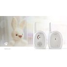 Digitális Audio Bébiőr | FHSS (Frequency-Hopping Spread Spectrum) | Tartomány: 300 m | Elemes Áramellátás / Hálózati Áramellátás | Fehér / Szürke
