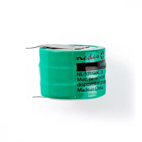 Ni-MH Akkumulátor | 3.6 V DC | Újratölthető | 250 mAh | Előre töltött | 1-Polybag | N/A | Forrasztási csatlakozás | Zöld