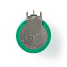 Ni-MH Akkumulátor | 3.6 V DC | Újratölthető | 250 mAh | Előre töltött | 1-Polybag | N/A | Forrasztási csatlakozás | Zöld