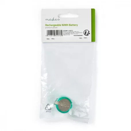 Ni-MH Akkumulátor | 3.6 V DC | Újratölthető | 250 mAh | Előre töltött | 1-Polybag | N/A | Forrasztási csatlakozás | Zöld