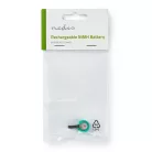 Ni-MH Akkumulátor | 1.2 V DC | Újratölthető | 80 mAh | Előre töltött | 1-Polybag | N/A | Forrasztó Lapok | Zöld