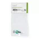 Ni-MH Akkumulátor | 1.2 V DC | Újratölthető | 80 mAh | Előre töltött | 1-Polybag | N/A | Forrasztó Lapok | Zöld