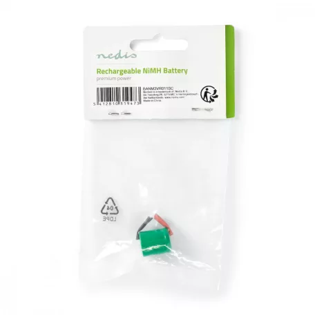 Újratölthető Ni-MH akkumulátor | 1.2 V | 300 mAh | Forrasztó Lapok | 1-Polybag