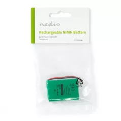   Ni-MH Akkumulátor | 3.6 V DC | Újratölthető | 600 mAh | Előre töltött | 1-Polybag | N/A | 2-fázisú Telefon Csatlakozó | Zöld