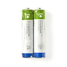   Cink-szén elem AAA | 1.5 V DC | Cink-Szén | 2-es zsugorcsomag | R03 | Különféle eszközök | Fehér / Kék / Zöld