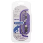 2 az 1-ben Szinkron és Töltő Kábel USB A Dugó - Micro B Dugasz 1.00 m Fekete + Lightning-Adapter