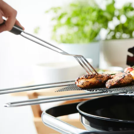 Barbecook BC-ACC-7025 army stílusú grill villa, 38cm-es, khaki zöld nyél