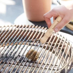   Barbecook BC-ACC-7063 kétfejű grillkefe, réz fej, gumifa markolat