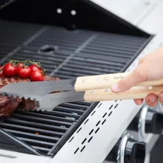   Barbecook BC-ACC-7070 luxus rozsdamentes acél fogó, gumifa nyél, 100% FSC, 40cm