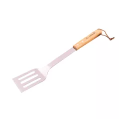   Barbecook BC-ACC-7071 rozsdamentes acél forgató lapát, gumifa nyél, 100% FSC, 46cm