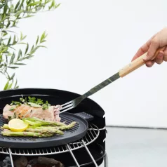   Barbecook BC-ACC-7072 rozsdamentes acél grill villa, gumifa nyél, 100% FSC, 46cm