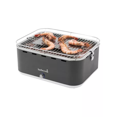 Barbecook BC-CHA-1015 Carlo asztali faszenes grill, szürke, 44x33x21cm