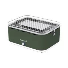   Barbecook BC-CHA-1018 Carlo asztali faszenes grill, zöld, 44x33x21cm