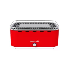   Barbecook BC-CHA-1019 Carlo asztali faszenes grill, piros, 44x33x21cm