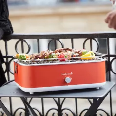   Barbecook BC-ELE-1001 E-Carlo elektromos asztali grill, piros, 42,5x33x16,5cm