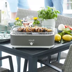   Barbecook BC-ELE-1003 E-Carlo elektromos asztali grill, szürke, 42,5x33x16,5cm