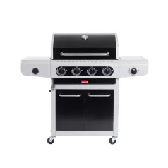  Barbecook BC-GAS-2024 Siesta 412 Black Edition gázgrill, tárolóval, oldalégővel, 132x56x120cm