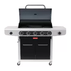   Barbecook BC-GAS-2031 Siesta 612 Black Edition gázgrill, tárolóval, oldalégővel, nyárs égőfejjel, 143x56x120cm