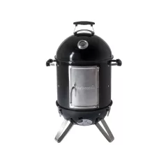   Barbecook BC-SMO-5017 Oskar S zománcozott füstölő és grill, fekete, átmérő 40cm