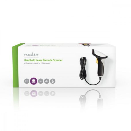 Vonalkódolvasó | Lézer | USB | 1D Lineáris | USB-áramellátású | USB 2.0