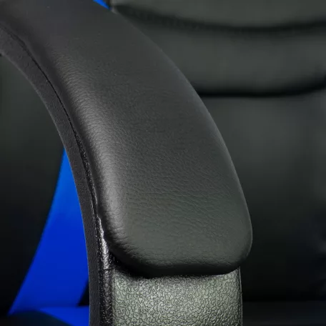 Gamer szék karfával - kék - 71 x 53 cm / 53 x 52 cm